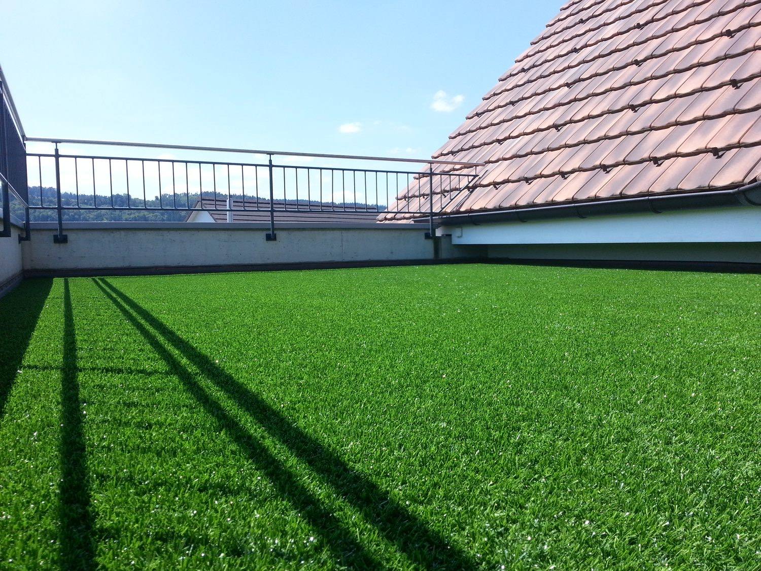 Kunstgræs på taghave og terrasse