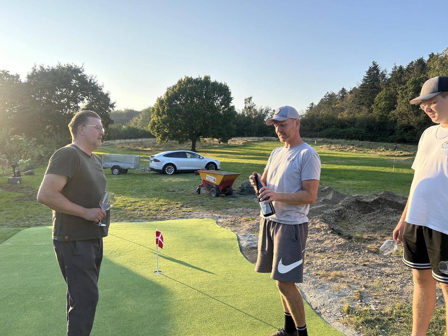 Privat puttinggreen — nærbillede
