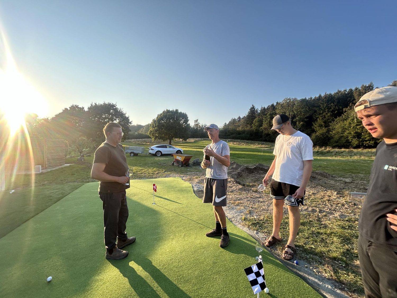 Privat puttinggreen — vinkel