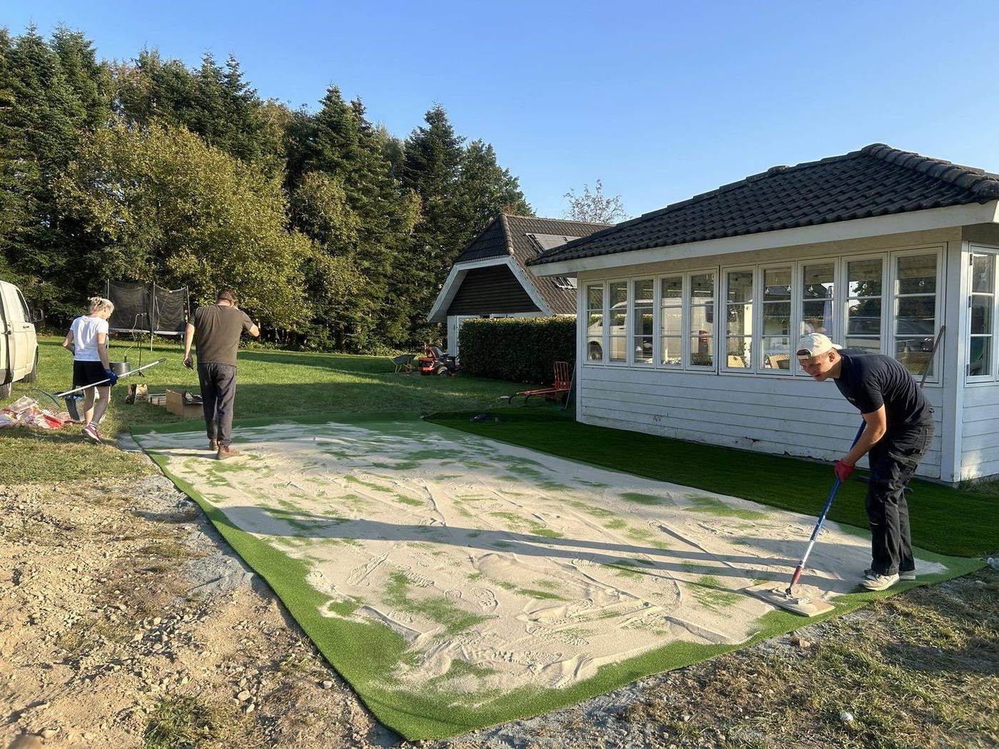 Privat puttinggreen — afslutning
